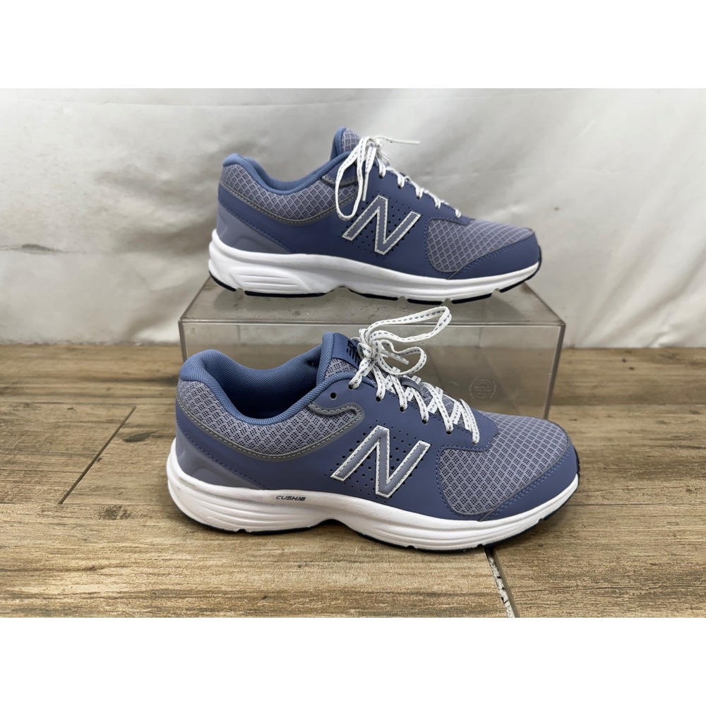 New Balance 411v2 Blue Grey Walking Shoes Sneakers WW411GR2 Womens 9